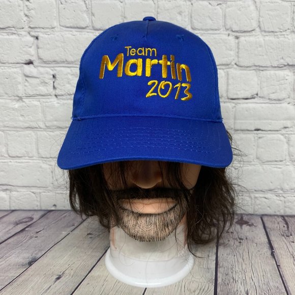 Racing Hat Cap Snapback Blue Team Martin 2013 Pedigree Wild Rows Uncle Bens - Picture 1 of 13